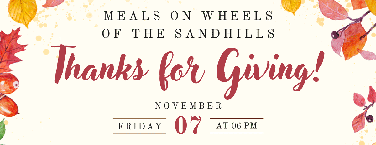 Thanks for Giving Celebration for Meals on Wheels of the Sandhills